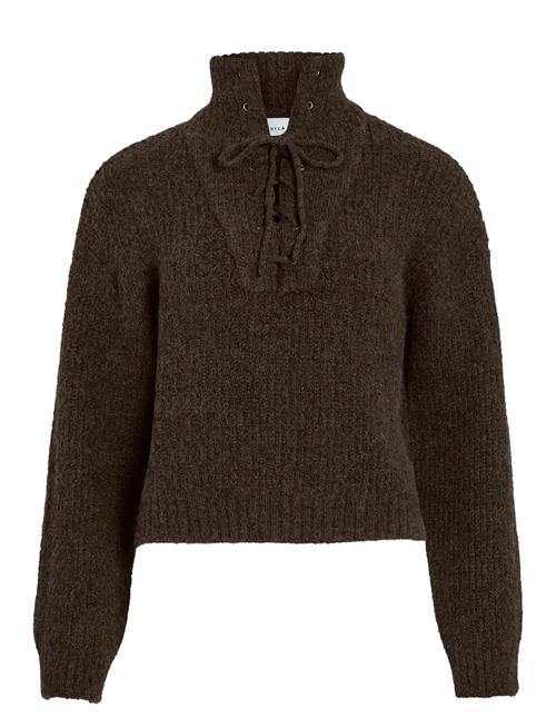 Vila | Vigleeba High Neck L/S Rib Knit Top | L