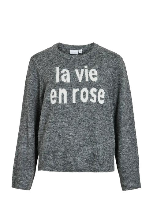 Vila | Vimelie O-Neck L/S Detail Knit Top/R | XXL