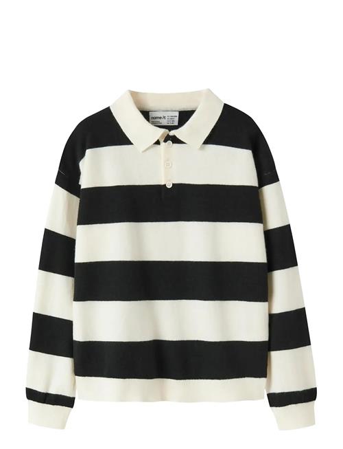 name it | Nkmobert Ls Loose Knit Polo | 122-128