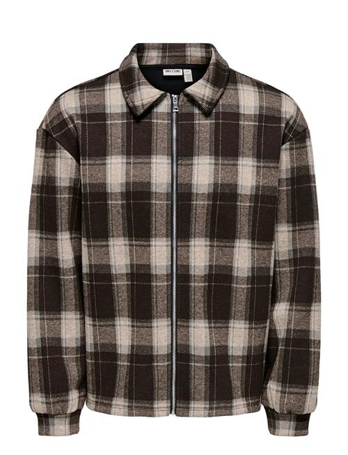 ONLY & SONS | Onshendon Loose Ls Zip Overshirt Sweat | S