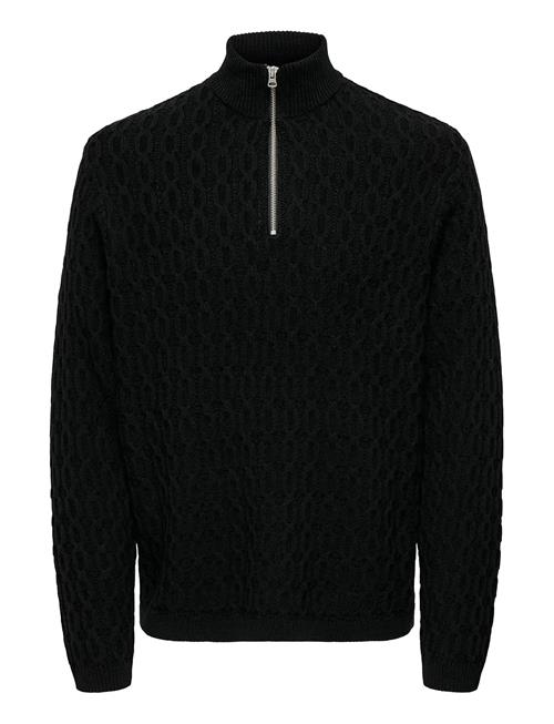 ONLY & SONS | Onsleonard Life Reg 7 Half Zip Knit Cs | M