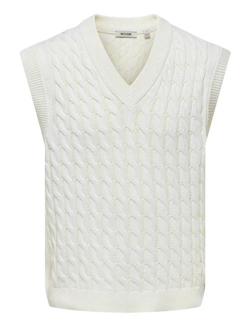 ONLY & SONS | Onskicker Life Rlx 3 Cable Vest Knit | M