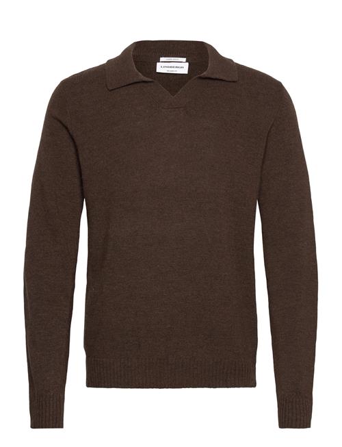 Lindbergh | Lambswool L/S V-Neck Polo | XXL