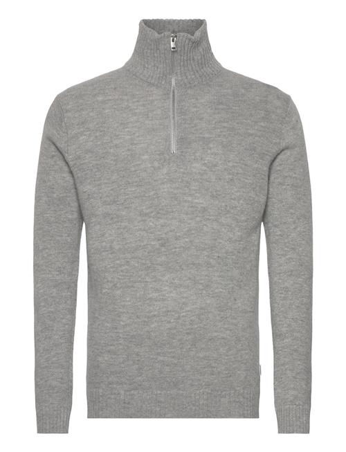 Lindbergh | Lambswool Half Zip Knit Oversize Collar | L
