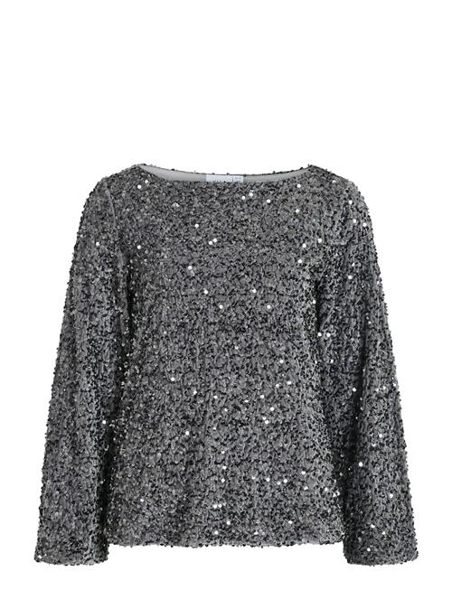 Vila | Vifaith Boat Neck L/S Sequin Top/1 | XS