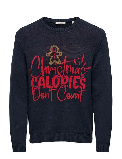 ONLY & SONS | Onsx-Max Reg Text Crew Knit | M