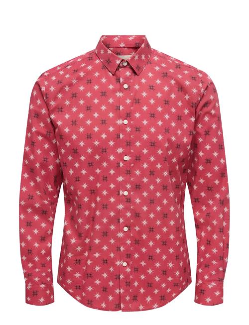 ONLY & SONS | Onself Xmas Aop Slim Poplin Ls Shirt | S