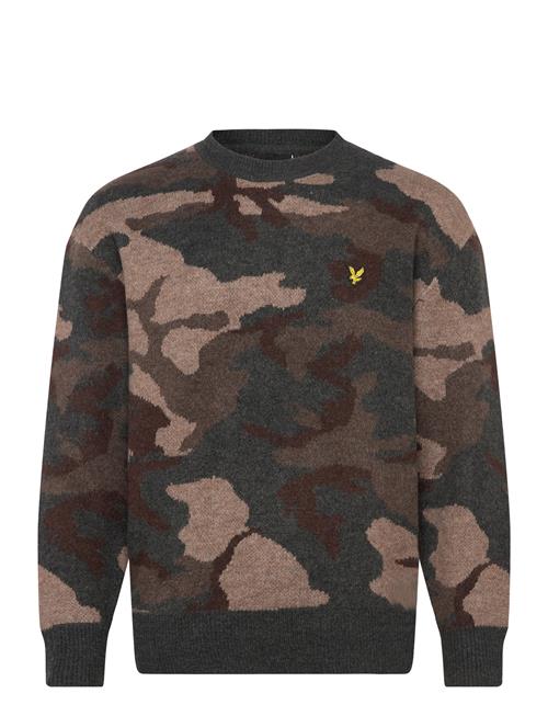 Lyle & Scott | Brushed Camouflage Crew Neck Jumper | M