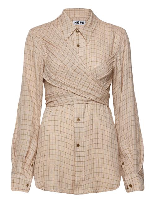 Hope | Twisty Shirt Airy Pink Check-40 | 38