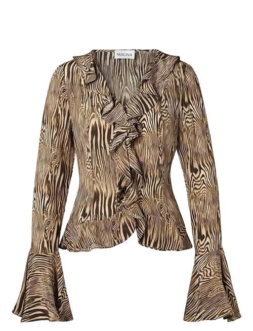 Malina | Suzie Sheer Frill Blouse | 40