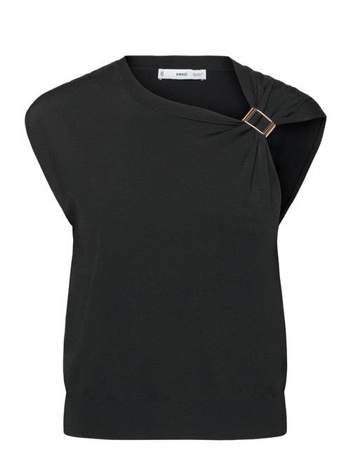 Mango | Short-Sleeved Sweater With Metallic Detail | XS