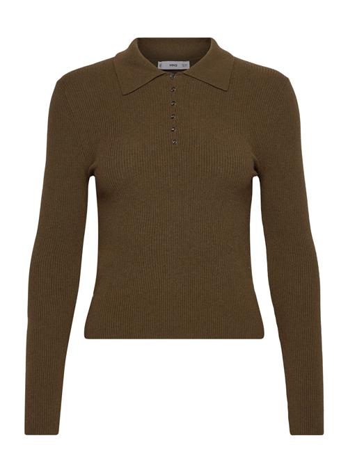 Mango | Polo-Neck Ribbed Sweater | M
