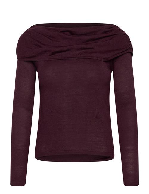 Mango | Fitted Sweater With Draped Neckline | S