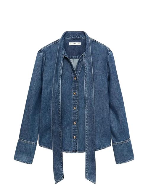 Mango | Denim Shirt With Bow | XS