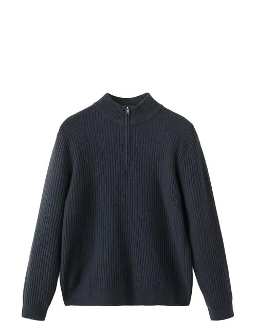 Mango | Ribbed Sweater With Zip Neck | XXL