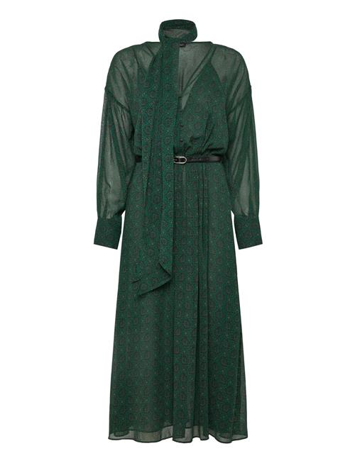 Mango | Printed Dress With Foulard | S