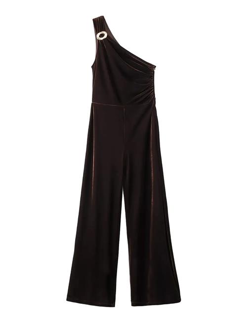 Mango | Velvet Jumpsuit With Metallic Detail | XS