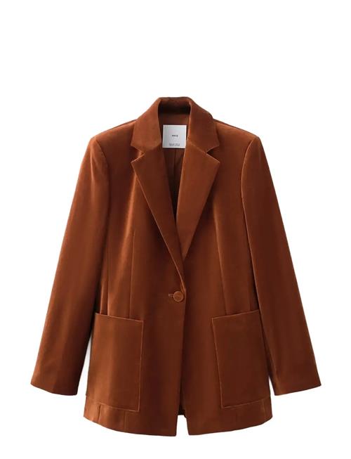 Mango | Velvet Suit Jacket With Pockets | XS