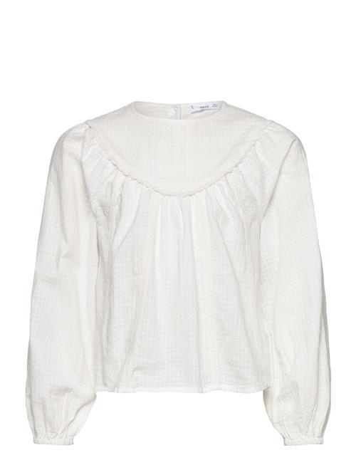 Mango | Blouse With Lace Trim Details | 9