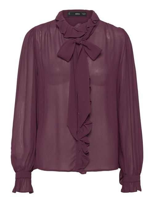 Mango | Ruffled Blouse With Scarf | S