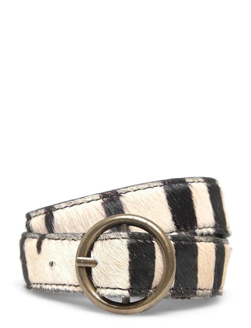 Mango | Animal Print Leather Belt | S
