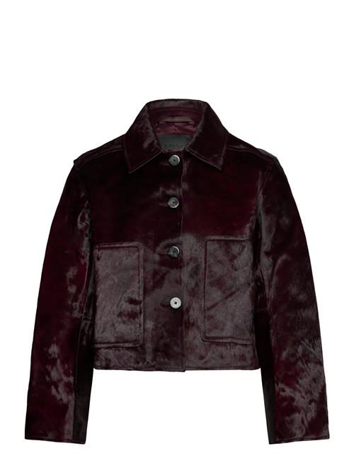 Mango | Leather Jacket With Fur Pockets | S