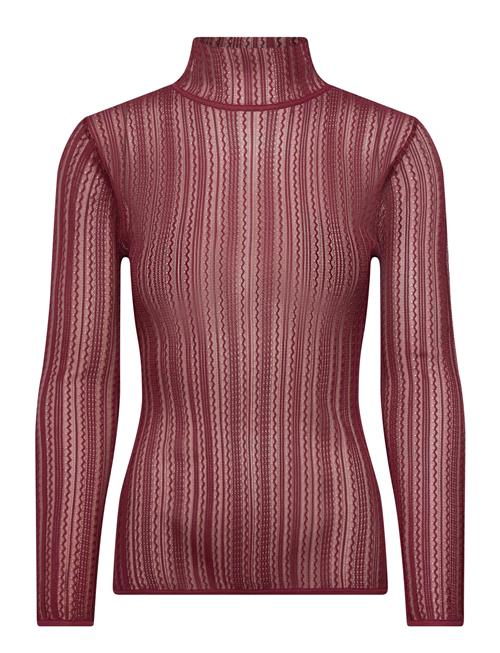 Malina | Zelie Sheer Knitted Turtleneck Top | XS
