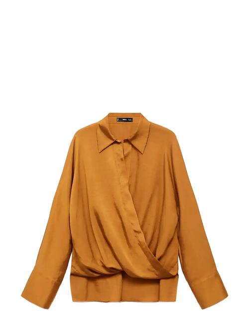 Mango | Cross-Over Satin Blouse | S