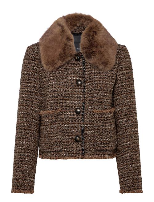 Mango | Tweed Jacket With Fur Collar | XS