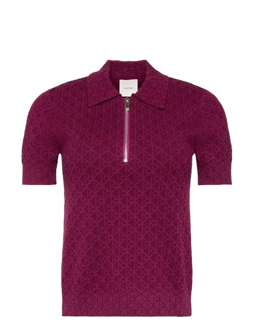 Calvin Klein | Aop Textured Ss Top | S