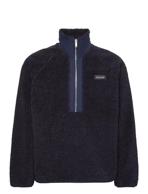 Calvin Klein | Ls Sherpa Roll Neck Qtr Zip Po | L