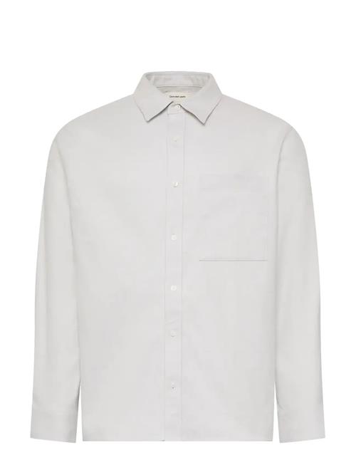 Calvin Klein Jeans | Ls Melange Flannel  Easy Shirt | S