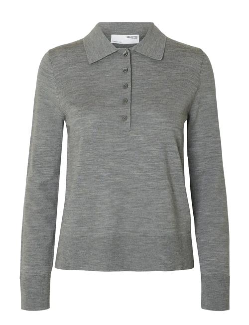 Selected | Slwthea Ls Knit Merino Collar Neck Noos | L