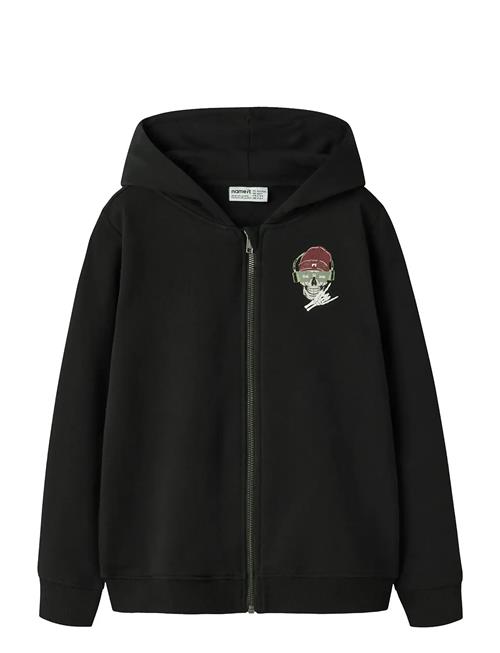name it | Nkmteddy Ls Sweat Card Wh Bru | 134-140