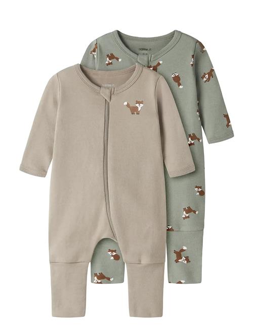 name it | Nbmnightsuit 2P Zip Ff Fox Noos | 98