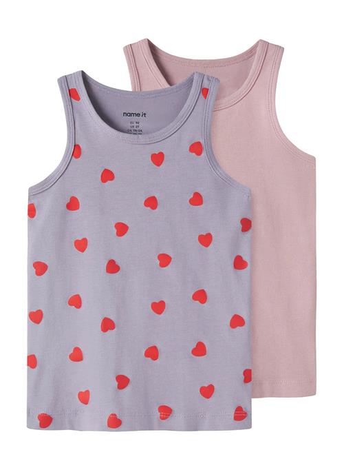 name it | Nmftank Top 2P Lavender Hearts Noos | 92