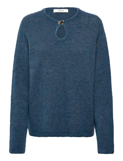 Selected | Slflulu Brushed Ls Knit Keyhole O-Neck | L