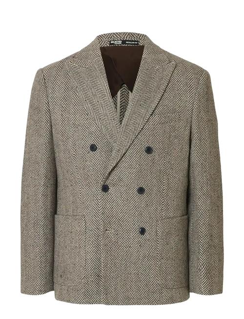 Selected | Slhreg-Morris Hbone Wool Blend Db Blz | 52