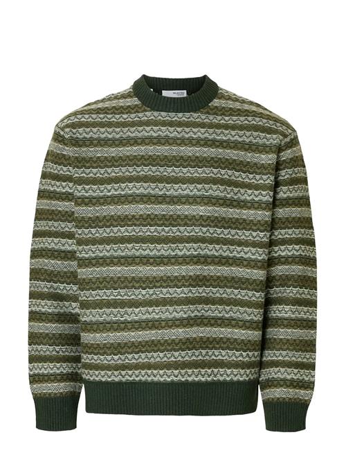 Selected | Slhrevy Ls Knit Relaxed Jac Crew Neck | L