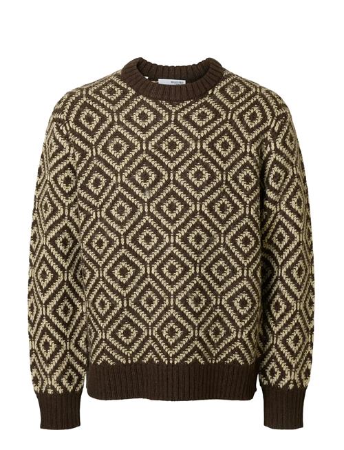 Selected | Slhremi Ls Knit Relaxed Crew Neck | L