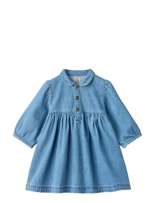 Copenhagen Colors | Organic Denim Dress W. Puff Sleeves | 92