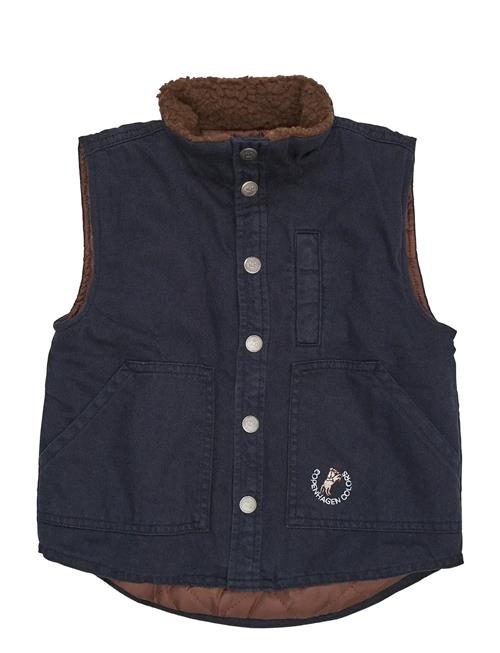 Copenhagen Colors | Twill Vest W. Sherpa Collar | 116