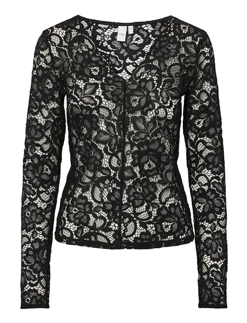 YAS | Yaslacey Ls V-Neck Lace Top S. Noos | S