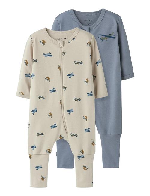 name it | Nbmnightsuit 2P Zip Ff Airplane Noos | 92