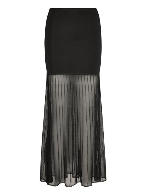 Malina | Calina Sheer Knitted Maxi Skirt | S