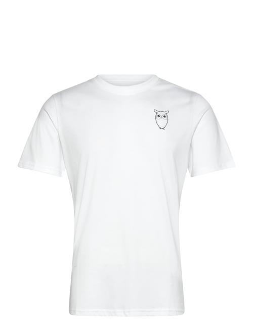 Knowledge Cotton Apparel | Alder Owl Chest Print Tee - Gots/Ve | S