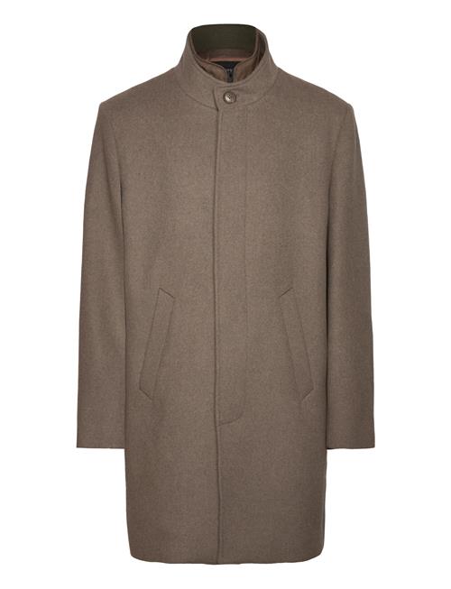 Lindbergh Black | Detachable Collar Wool Coat | S