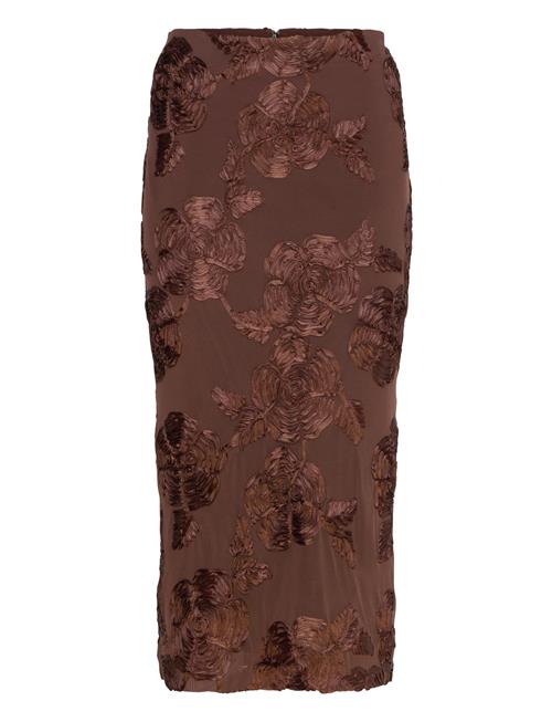 ROTATE | Flower Mesh Pencil Skirt | 36