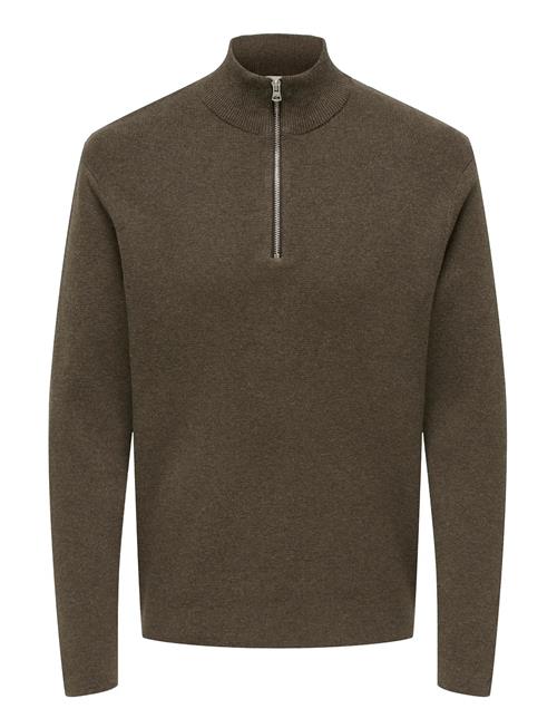 ONLY & SONS | Onsting Life Reg Half Zip Knit Noos | S