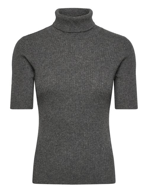 Davida Cashmere | Turtleneck Rib T-Shirt | XL